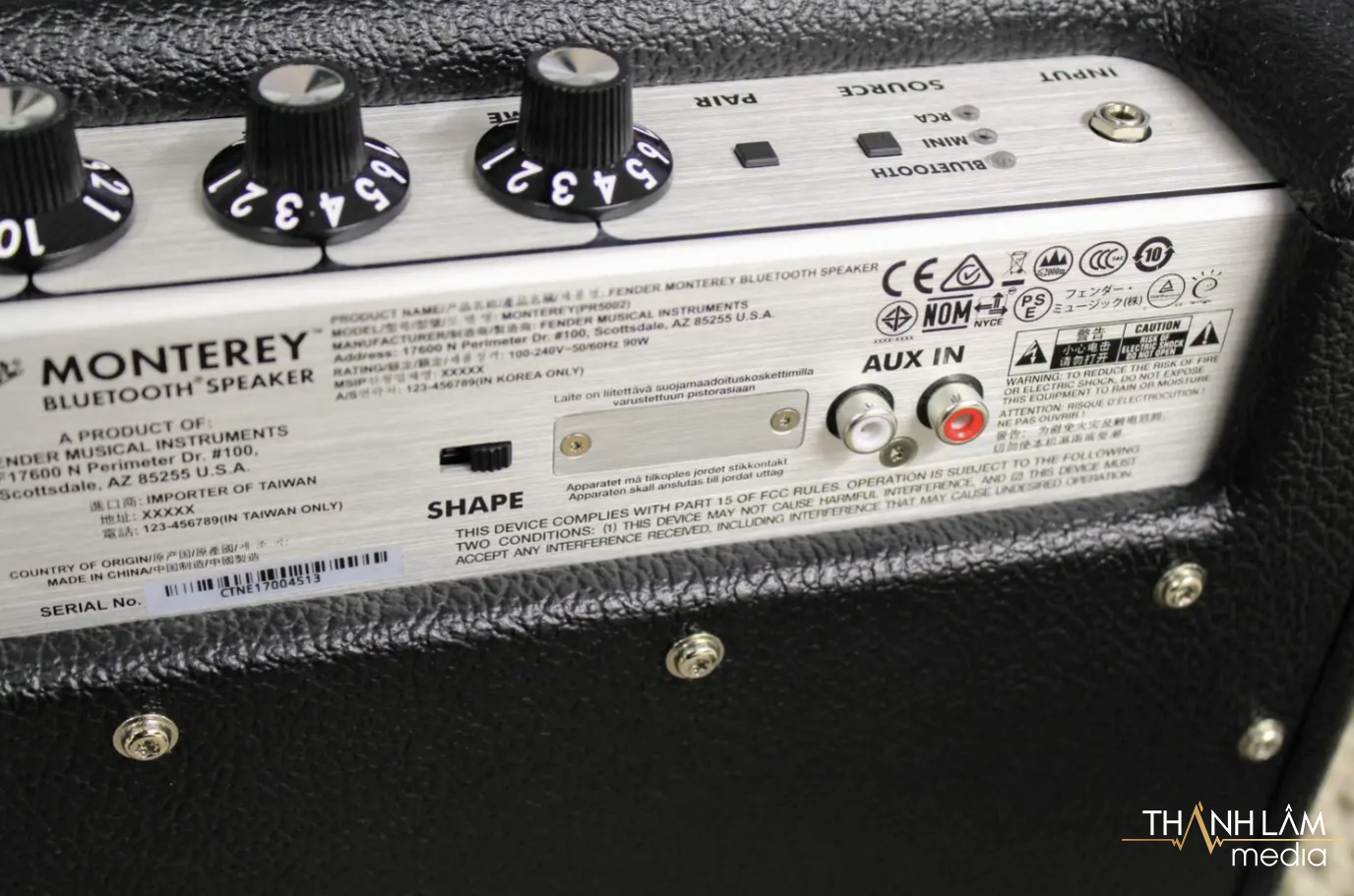 Loa Fender Monterey hỗ trợ kết nối không dây thông qua Bluetooth với phiên bản 4.2
